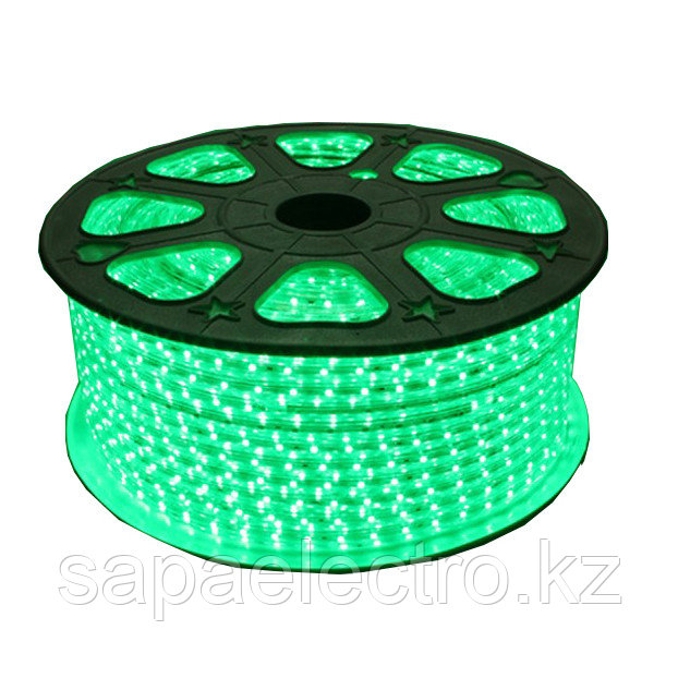 Светодиодная лента 3528/60 220V GREEN 4W / M IP65 100м