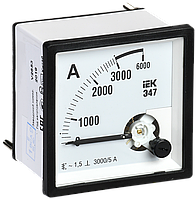 Амперметр аналоговый Э47 3000/5А класс точности 1,5 96х96мм IEK