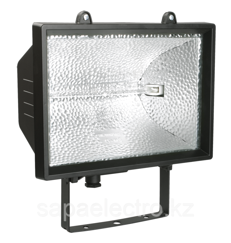 Прожектор галогенный ИО1500 IP54 черный IEK