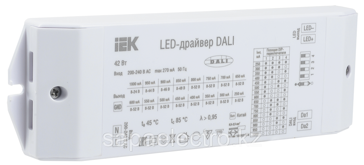 LED-драйвер DALI 42Вт 250-1000мА 8-52В IEK