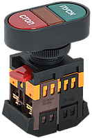 Кнопка APВВ-22N "Пуск-Стоп" d=22мм неон/240В 1з+1р IEK