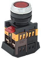 Кнопка ABLFS-22 красный d=22мм неон/240В 1з+1р IEK