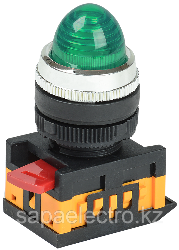 Лампа AL-22 сигнальная d=22мм зеленый неон/240В цилиндр IEK