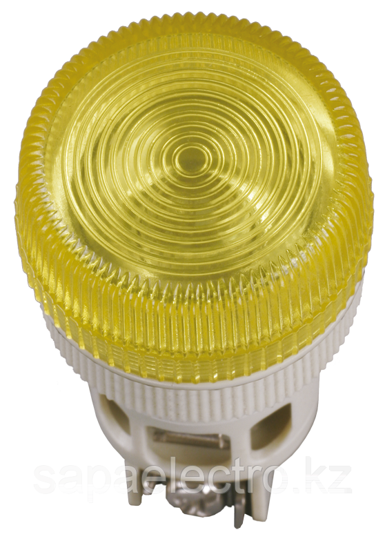 Лампа ENR-22 сигнальная d=22мм желтый неон/240В цилиндр IEK - фото 1 - id-p88799528
