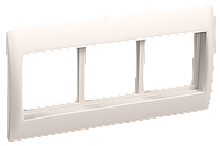 Рамка и суппорт для кабель-канала ПРАЙМЕР на 6 модулей 75мм белые IEK