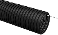 Труба гофрированная ПНД d=20мм с зондом черная (100м) IEK