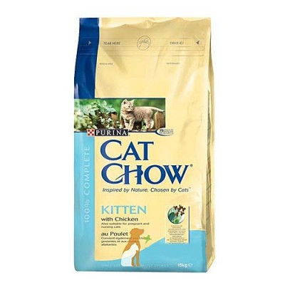 Cat Chow Kitten, корм для котят с курицей, уп.1.5 кг.