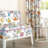 Ткань с цветочным принтом и тефлоновой пропиткой для скатертей, фартуков, подушек, штор,обивки