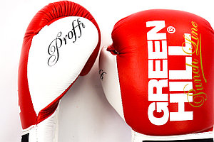 Бокс перчатки шнурок GREEN HILL
