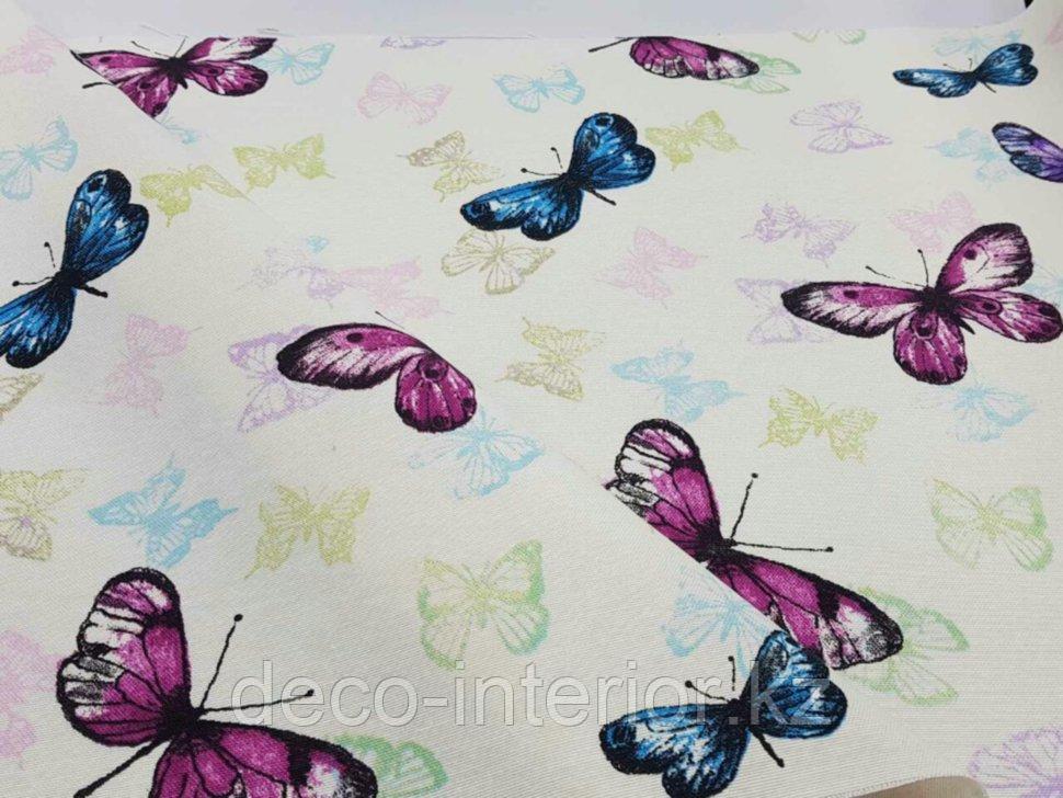 Ткань с принтом бабочки и тефлоновой пропиткой для скатертей, фартуков, подушек, штор,обивки - фото 9 - id-p88821724