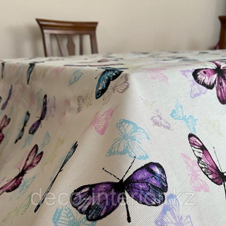 Ткань с принтом бабочки и тефлоновой пропиткой для скатертей, фартуков, подушек, штор,обивки