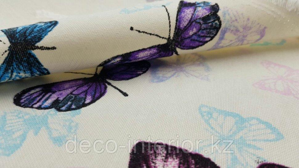 Ткань с принтом бабочки и тефлоновой пропиткой для скатертей, фартуков, подушек, штор,обивки - фото 10 - id-p88821742