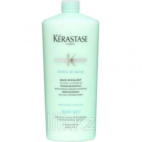 Шампунь для жирных корней и чувствительных волос Kerastase Bain Divalent Specifique Shampoo 1000 мл. - фото 1 - id-p88822252