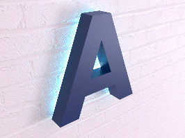 Объемные буквы