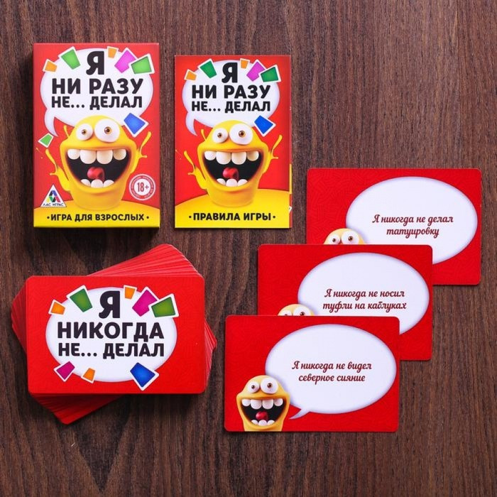 Игра для взрослых "Я НИКОГДА НЕ...."