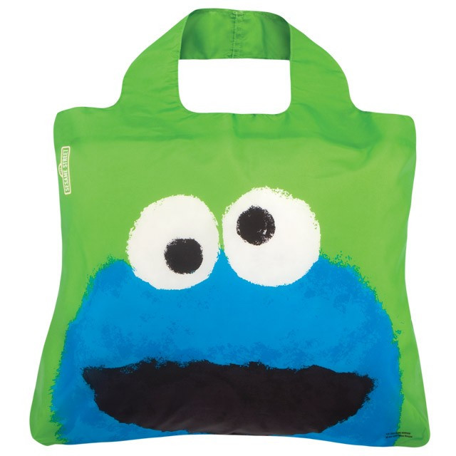 Женская модная сумочка авоська.Sesame Street Bag 3 ( Cookie Monster ). Envirosax