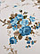 Ткань с цветочным принтом и тефлоновой пропиткой для скатертей, фартуков, подушек, штор,обивки, фото 3