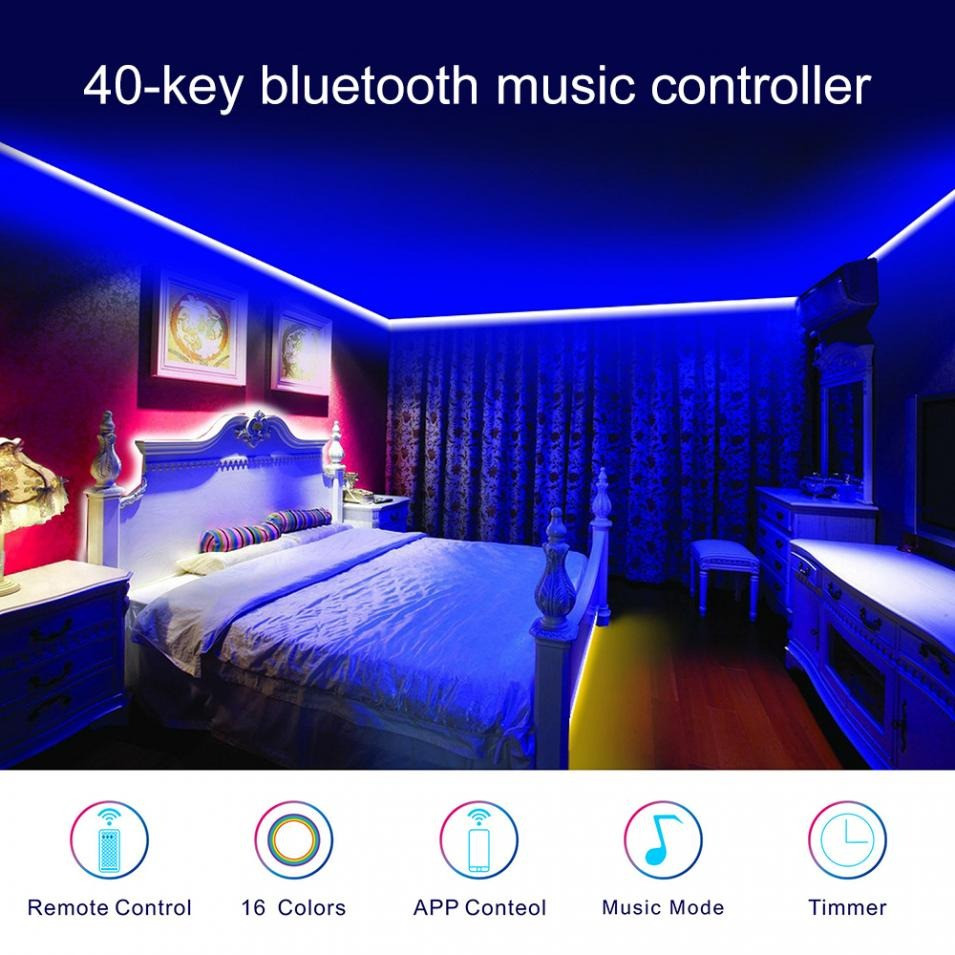 Музыкальный RGB контроллер c bluetooth и пультом для ленты 5050 2835 3528 - фото 6 - id-p88832576