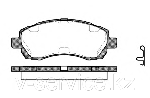 Тормозные колодки YOTO G-207(MD 7039M)(REMSA 647.02)