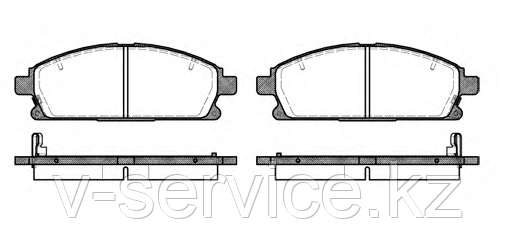 Тормозные колодки YOTO G-236(MD 1211M)(REMSA 674.02)