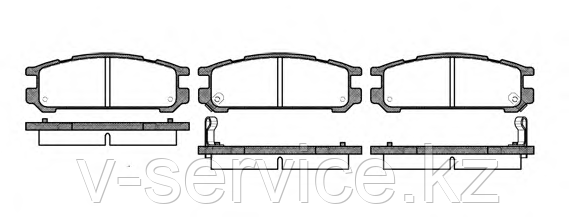 Тормозные колодки YOTO G-247(MD 7020M)(REMSA 342.02)