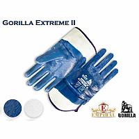Перчатки с синим нитриловым Gorilla Extreme II