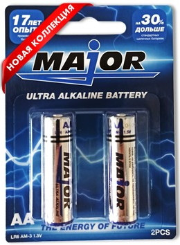 Батарейки "Major" Ultra Alklaine battery AA 2 PCS
