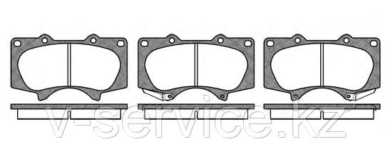 Тормозные колодки YOTO G-267(MD 2228M)REMSA 988.00)