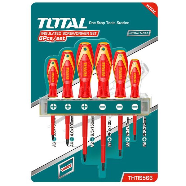 Набор диэлектрических отвёрток 6шт THTIS566