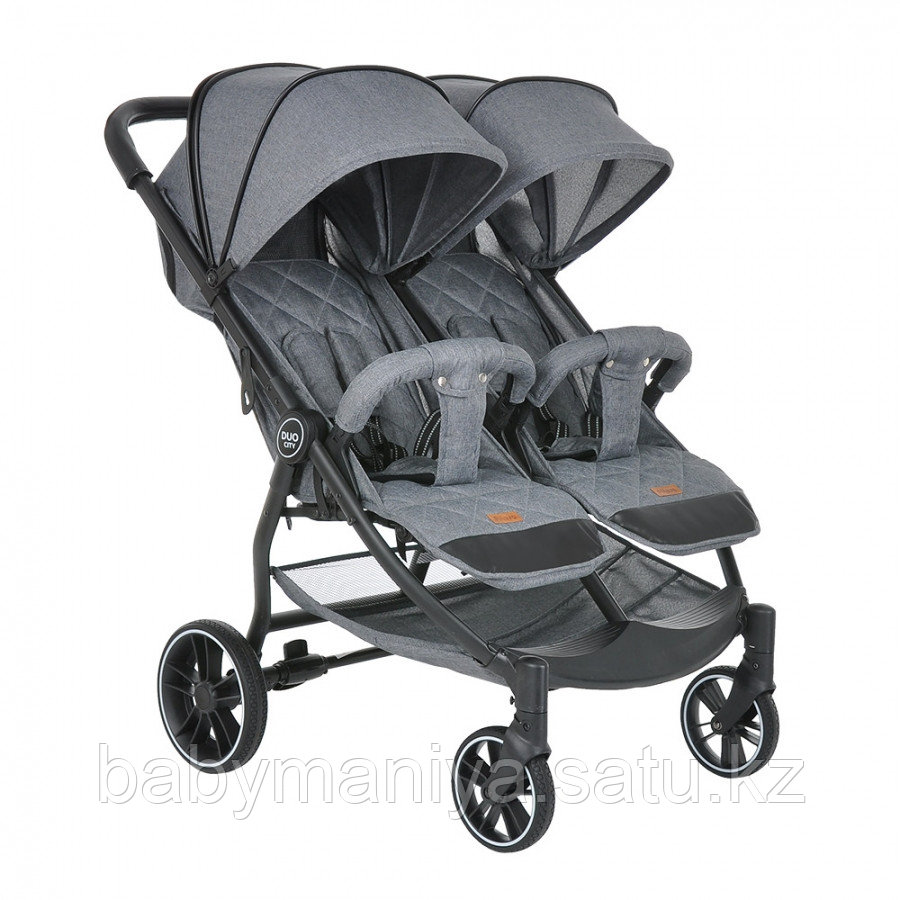 Коляска для двойни Pituso Duocity Grey/Серый
