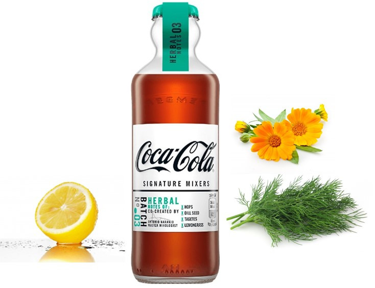 Газ. напиток Coca-Cola Signature Mixers Herbal стеклянная бутылка 200ml (12шт-упак) /Франция/