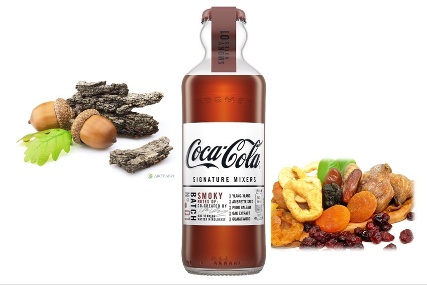 Газ. напиток Coca-Cola Signature Mixers Smoky стеклянная бутылка 200ml (12шт-упак) /Франция/ - фото 1 - id-p88847823