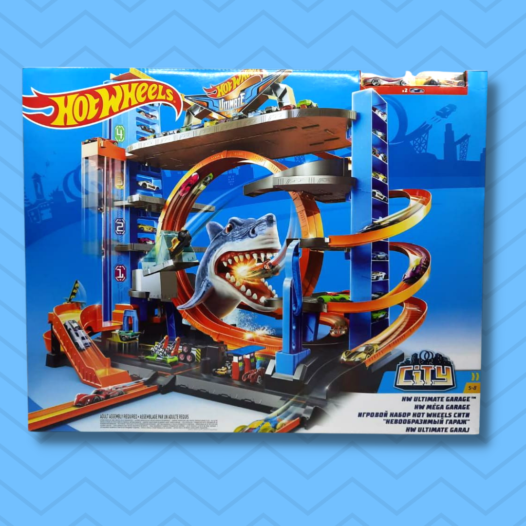 Hot Wheels, Игровой набор Легендарный гараж с акулой
