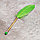 Ручка шариковая (синий стержень) с пером зеленая, фото 6
