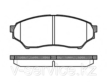 Тормозные колодки YOTO G-302(MD 6089)(REMSA 845.00)