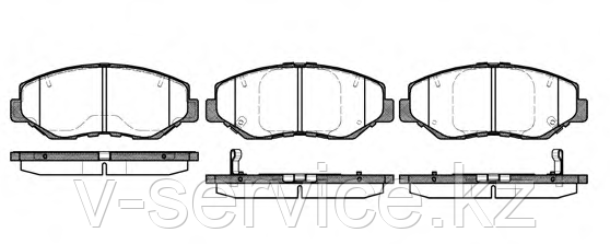 Тормозные колодки YOTO G-308(MD 5128M)(REMSA 899.00)