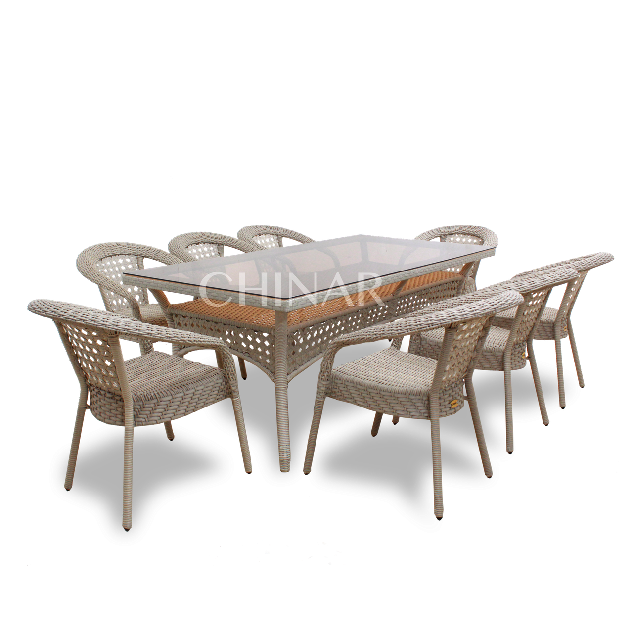 Ротанговая мебель DEKO "Комплект обеденный стол + 8 кресел" - фото 3 - id-p88854564
