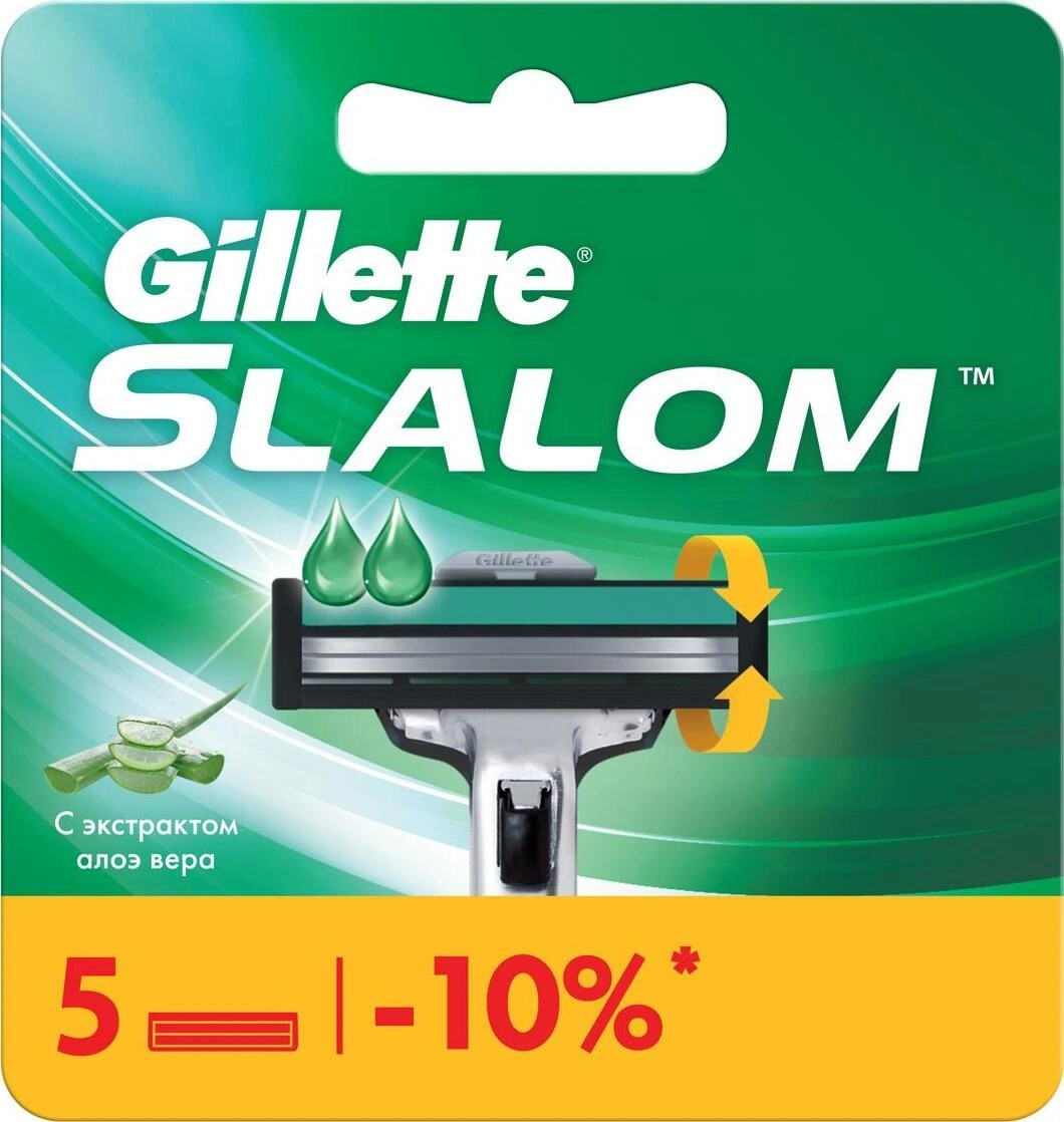 Сменные лезвия Gillette Slalom, 5 шт