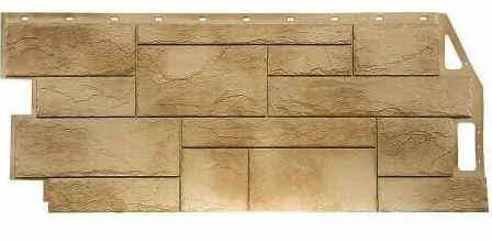 Фасадные панели Песочный 1087x446 мм (0,41 м2) Камень природный FINEBER