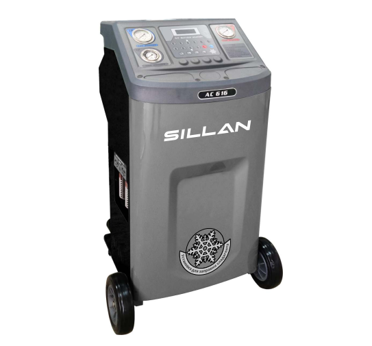 УСТАНОВКА полуавтомат для заправки автомобильных кондиционеров Sillan AC616 фото