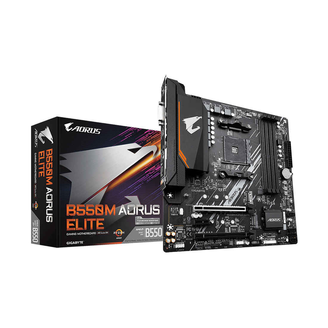 Материнская плата, Gigabyte, B550M AORUS ELITE (4719331809546),