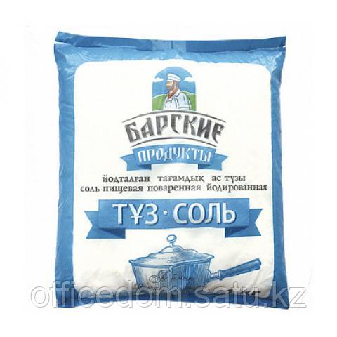 Соль йодированная пищевая, 1 кг, Барские продукты