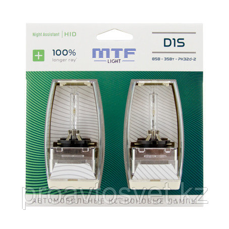 Ксенон MTF Light D1S NIGHT ASSISTANT 100% LONGER RAY 35W 85V NABD1S