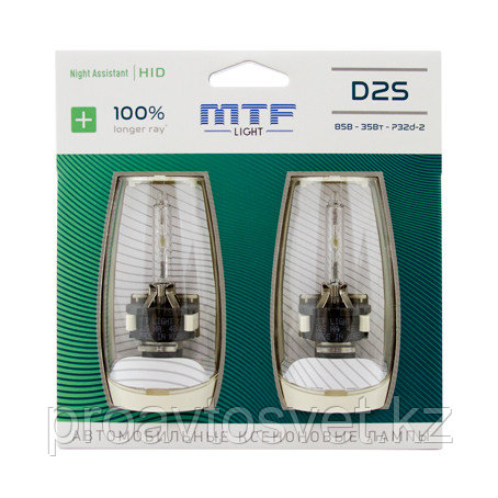Ксенон MTF Light D2S NIGHT ASSISTANT 100% LONGER RAY 35W 85V NABD2S - фото 1 - id-p88868606