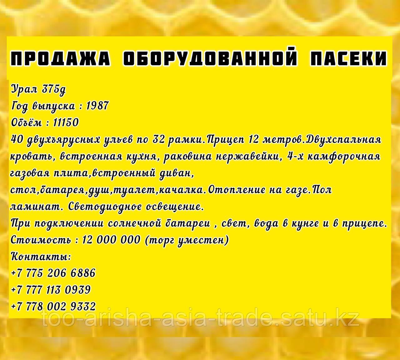 Оборудованная пасека
