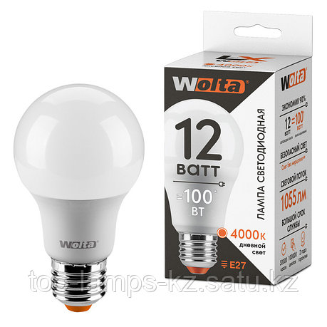 Лампа LED WOLTA LX A60 12Вт 1055лм Е27 4000К    1/50, фото 2