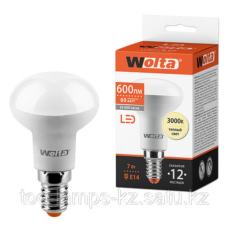 Лампа LED  WOLTA R50 7Вт 600лм E14 3000K 1/50, фото 2