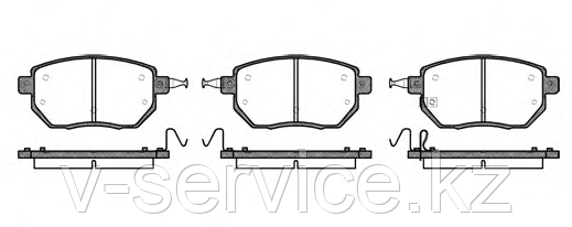 Тормозные колодки YOTO G-370(MD 1264M)(REMSA 985.02)