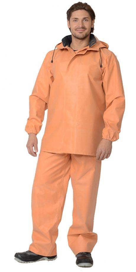 Костюм РЫБАК: куртка, полукомбинезон (тк. 1045) оранжевый - фото 1 - id-p88882008