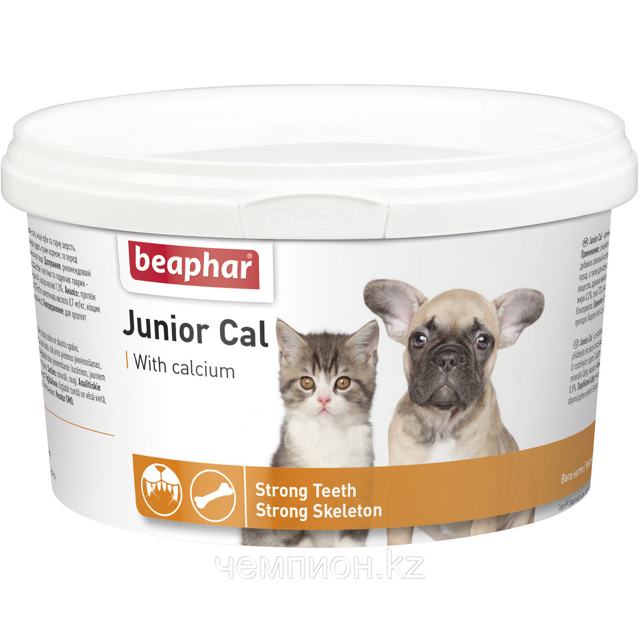 Beaphar Junior Cal, Беафар, кормовая добавка для щенков и котят, уп. 200гр.